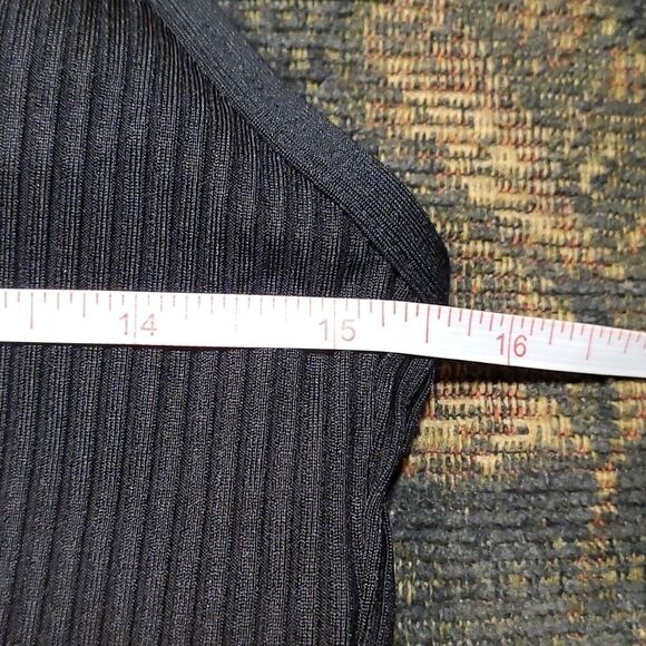 PINK Sport- Ultimate Lightly-Lined Racerback Sports Bra Black with Striped Band - Picture 5 of 5